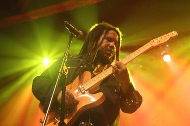 Stephen Marley performs during the "Catch A Fire Tour 2015" stop at The Paramount in Huntington, Long Island on Tuesday, Sept. 1, 2015, in New York.