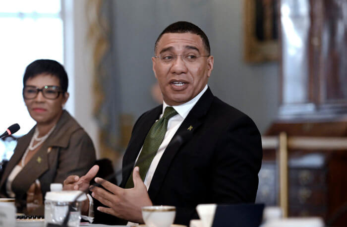 Jamaica's Prime Minister Andrew Holness