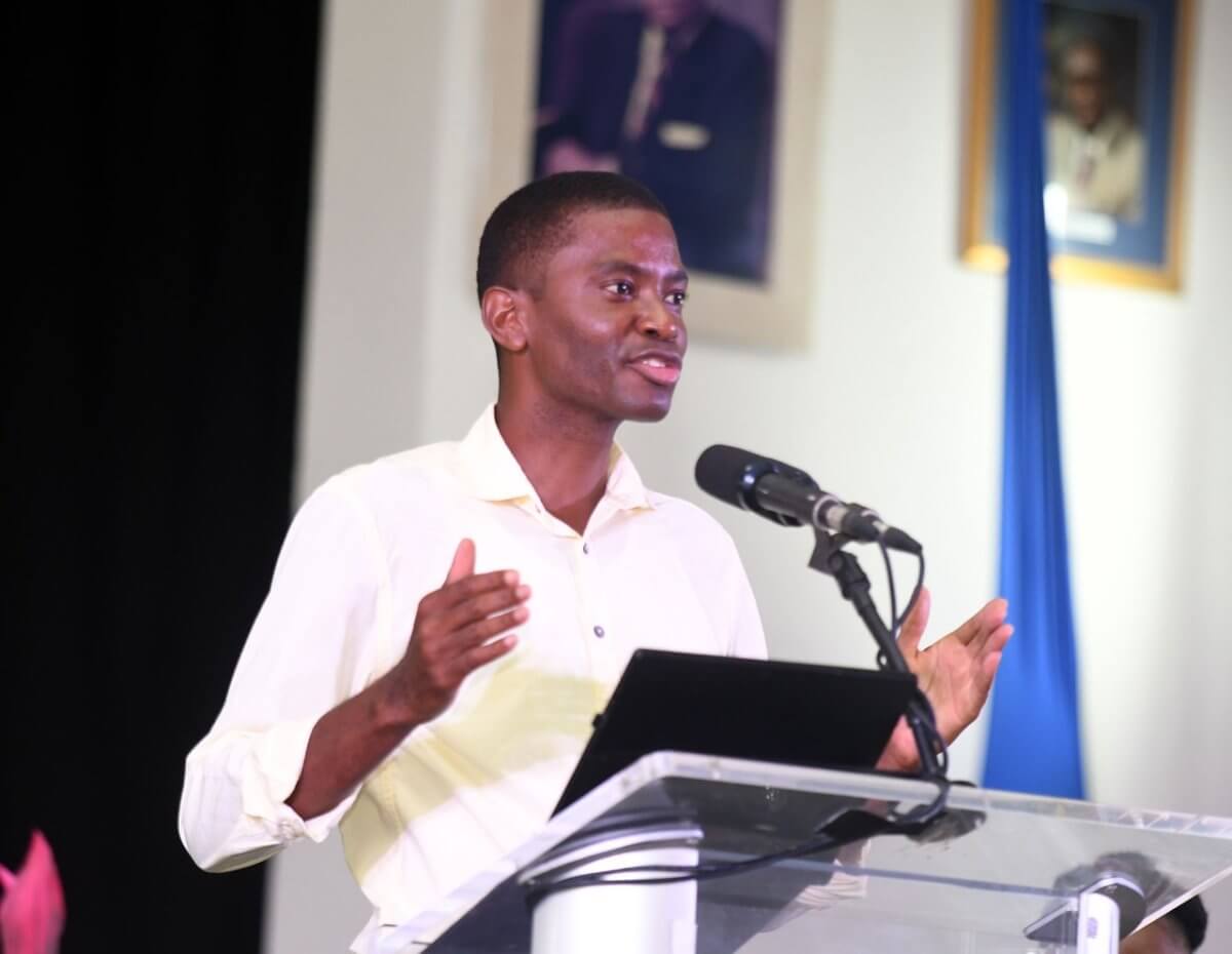 Grenada's Prime Minister Dickon Mitchell.