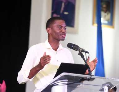 Grenada's Prime Minister Dickon Mitchell.