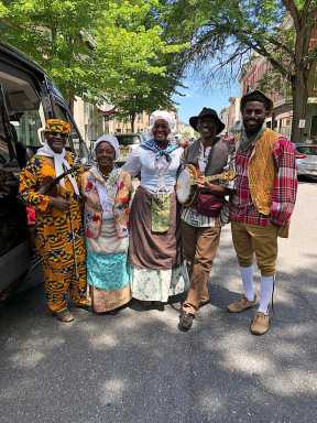 members of the Pinkster Players in Brooklyn. Pinkster Players
