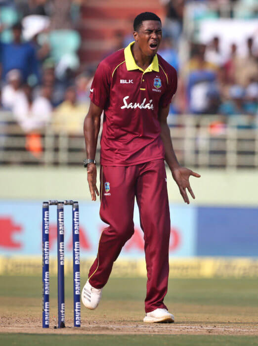 West Indies' Obed McCoy