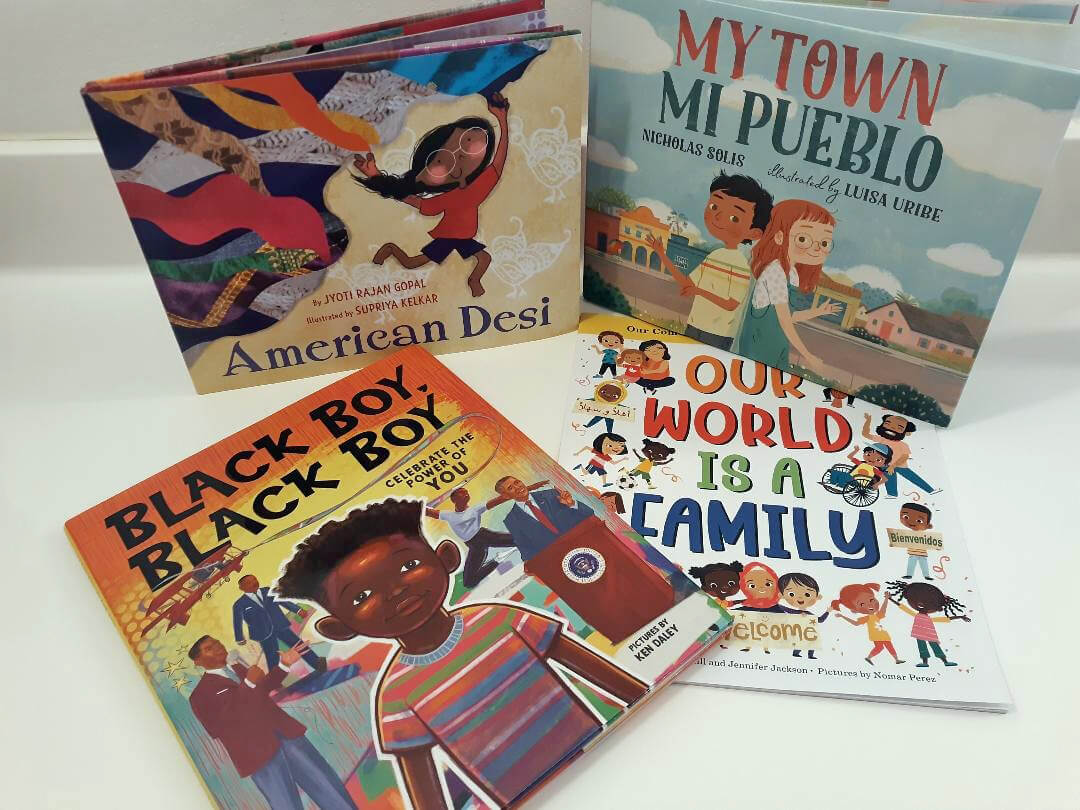 Kids books on tolerance and inclusion.