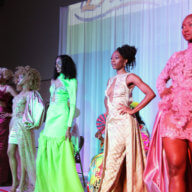 Couture models at the 'Broadway Comes To Brooklyn" show.