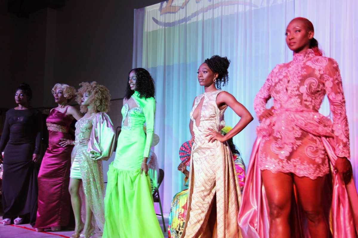 Couture models at the 'Broadway Comes To Brooklyn" show.