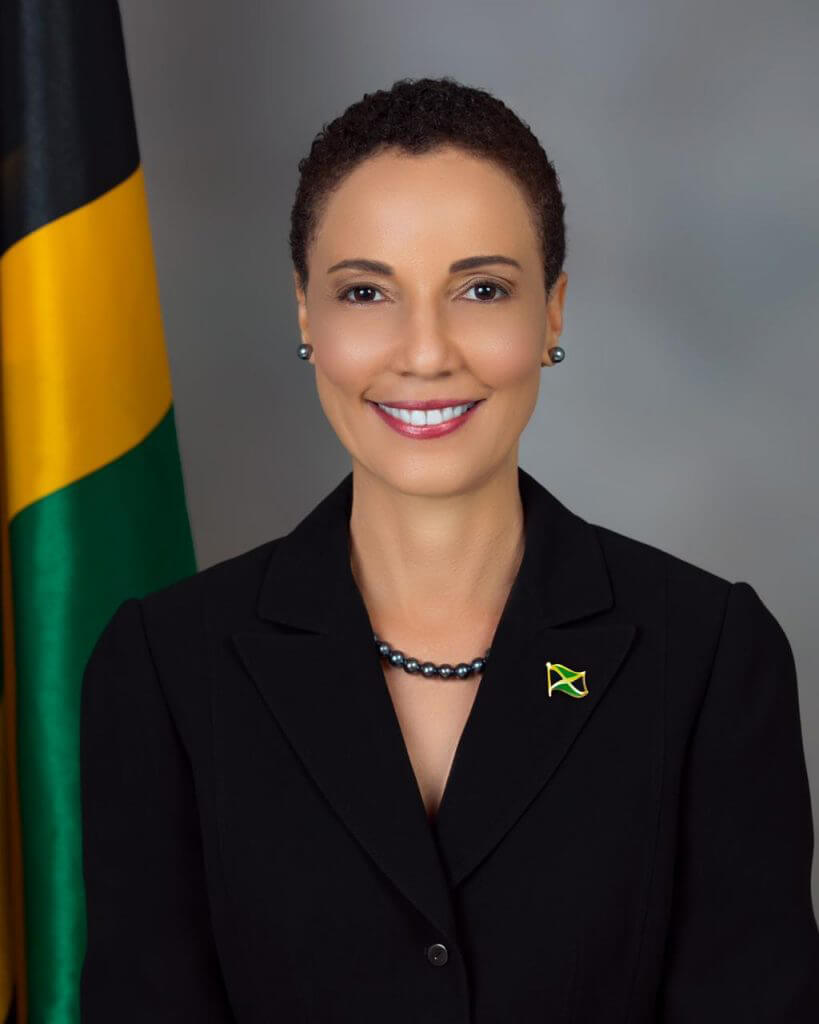 Jamaica's Minister of Foreign Affairs and Foreign Trade, Sen. Kamina Johnson Smith.