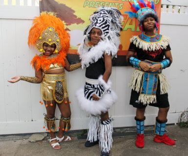 From left: Aubrie Pinder-Mathias, Ethan Hodge and Mierah Millington.