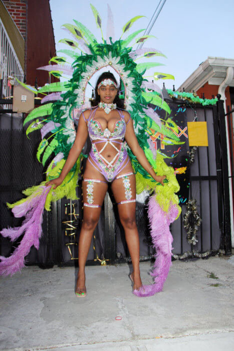 Shanice Darville, of St. Lucia, portrays "Garden of Eden."