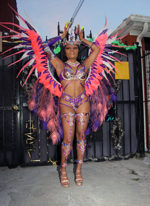 Dalila Pantaleon, of Trinidad and Tobago, portrays "Ameythst Goddess."