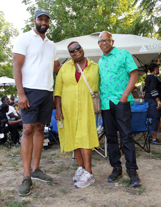 From left:Co-organizers Victor Hypolite, Angela Stowe-Edwards and Phil Stewart.
