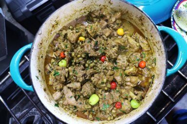 Curry Duck with Pigeon Peas