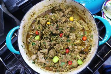Curry Duck with Pigeon Peas