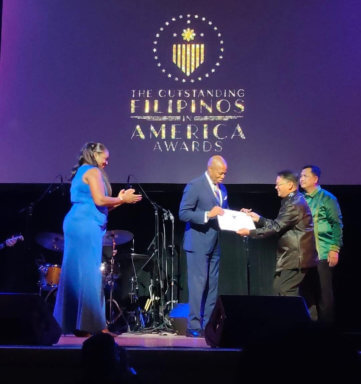 From left: Farah Delance Linot, Mayor Eric Adams, Elton Lugay and a member of Tofa.