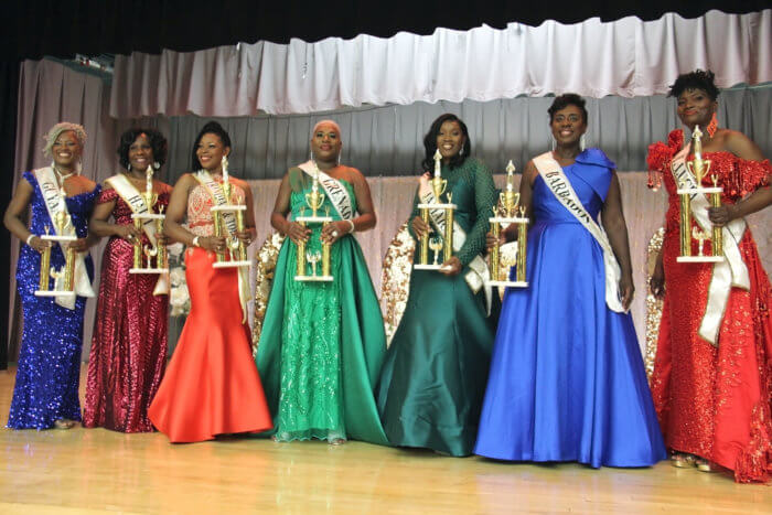 Contestants during the Miss Caribbean 50 and Over Pageant.