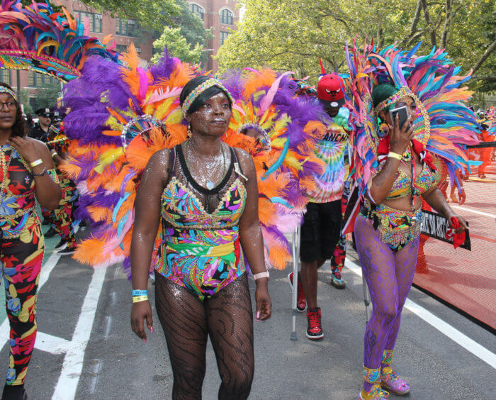 Masqueraders in Sesame Flyers.