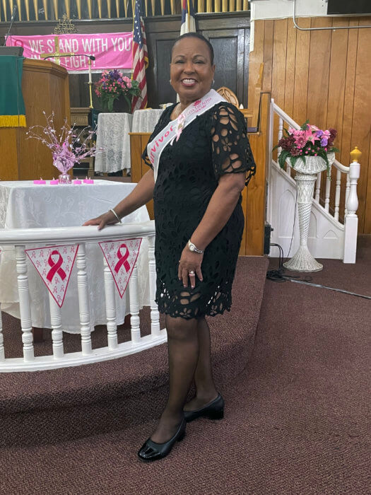 Cecille White during Cancer Survivor Celebration on Sunday at Fenimore Street United Church.