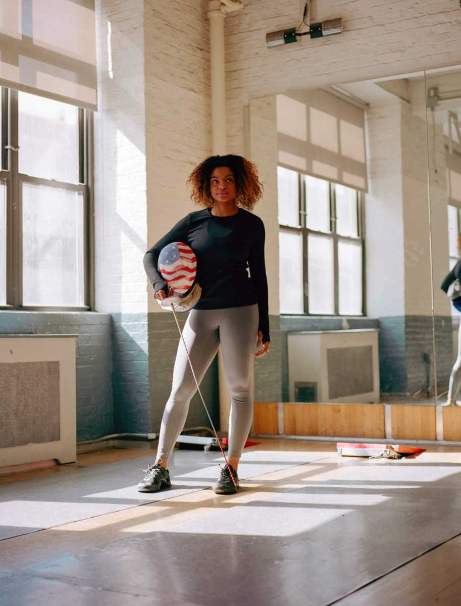 Brooklyn Fencing Olympian, Nzingha Prescod.