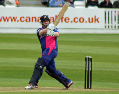 Paul Stirling batting for Middlesex during their Yorkshire Bank 40 match against Somerset at the County Ground, Taunton in 2013.