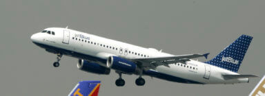 A JetBlue Airbus