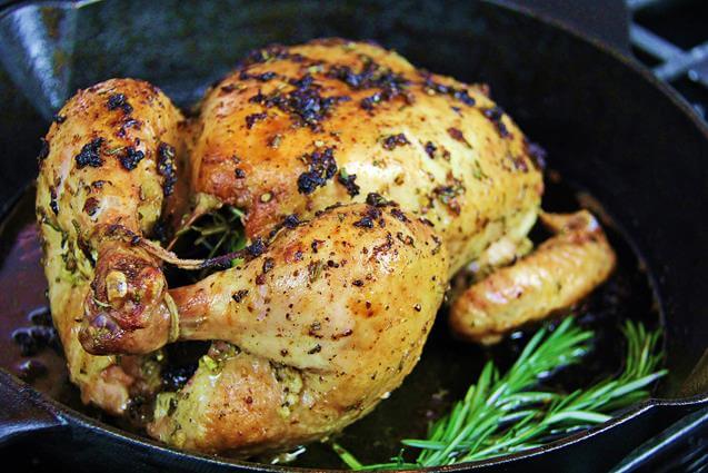 Garlic Rosemary Roasted Chicken