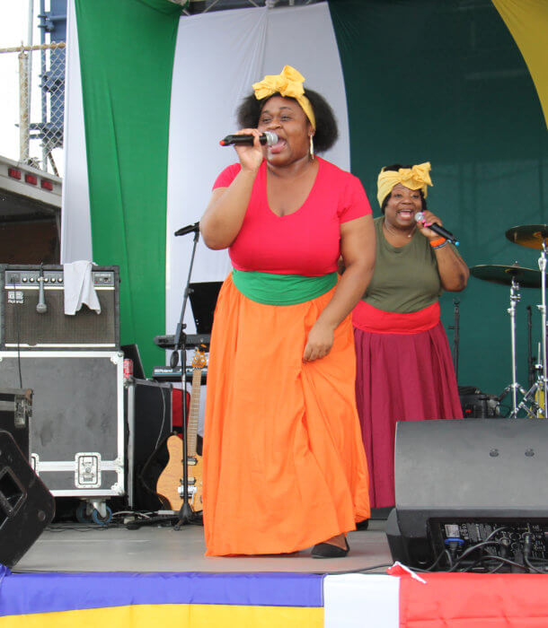 Braata Folk Singers perform in September during the Guyana Cultural Association's Folk Festival at the Old Boys and Girls High School Grounds in Brooklyn.