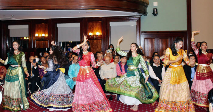 A spirited Indian dance troupe garnered applause during a performance at City Hall to celebrate Diwali, the festival of lights.