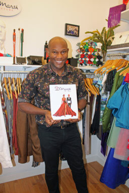 Jamaican born Glenroy Marsh shows off his new coffee table book of fashion, Fashion Allure, ready for the pre-order sale online.