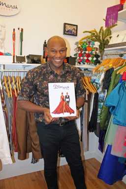Jamaican born Glenroy Marsh shows off his new coffee table book of fashion, Fashion Allure, ready for the pre-order sale online.