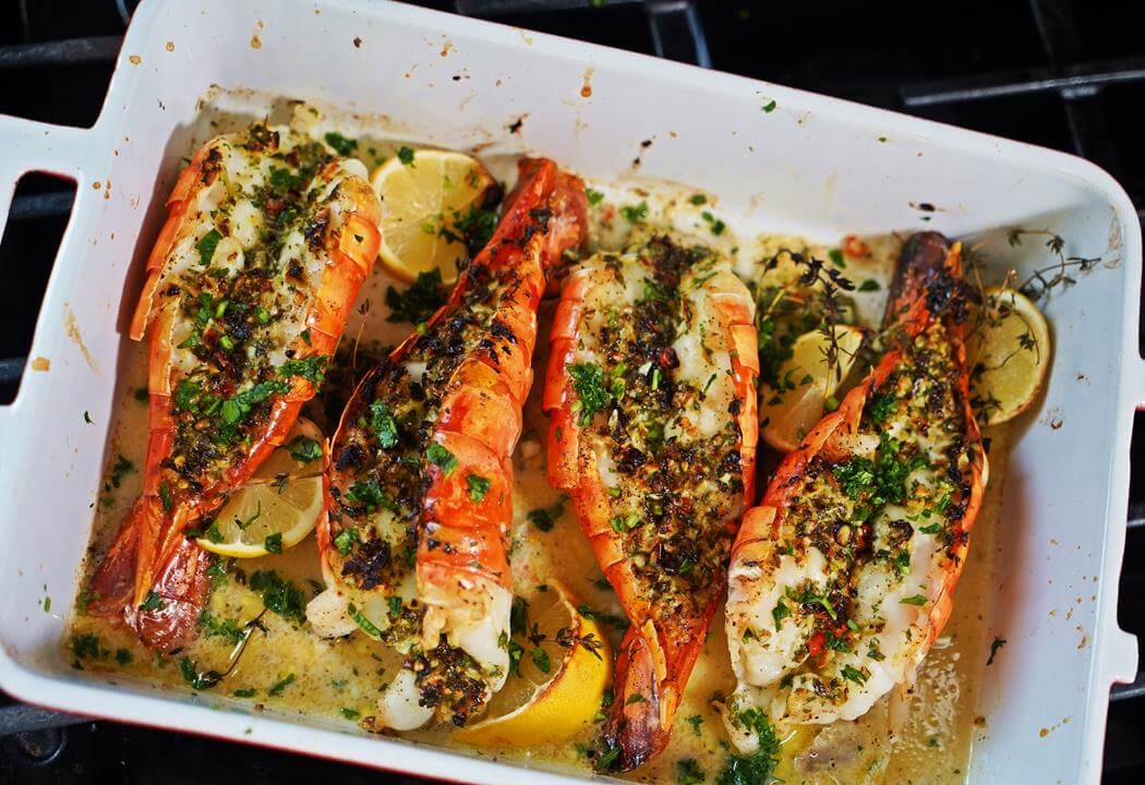 Grilled Butter Garlic Shrimp