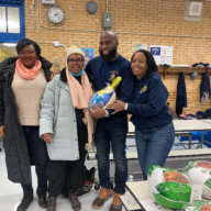 Council Member Rita Joseph, right, and Assembly Member Brian Cunningham organized a Thanksgiving Turkey Drive to ensure that as many members of the community are able to enjoy the holiday.