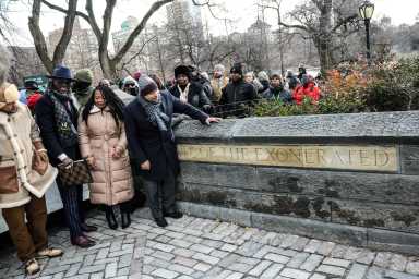 New York City Mayor Eric Adams, Manhattan Community Board 10, the New York City Department of Parks and Recreation (NYC Parks), the Central Park Conservancy, and the Harlem community today unveiled the “Gate of the Exonerated,” inspired by the acquittal of the Exonerated Five from the 1989 case.