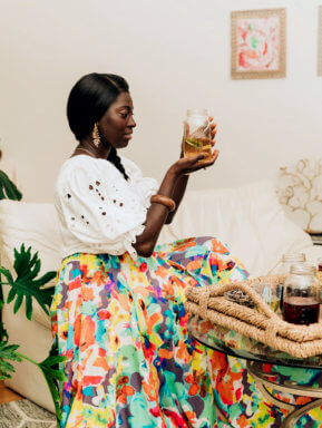 Hrbvor (Herbivore) Teas founder Zahira Marmar.