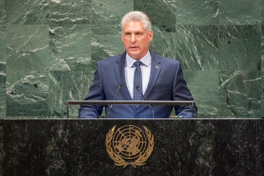 Cuba President Miguel Mario Díaz-Canel Bermudez.