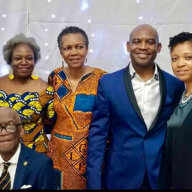 Mr. Frank A Noel, (sitting) a Golden Arrow Award recipient, and former official of a past Guyana government, in happier times with children Roger, Cheryl, Faye, Courtney, and Raymonda.