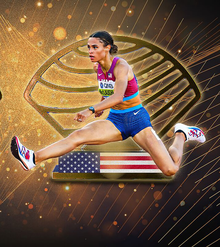 World Athlete of the year, Sydney McLaughlin-Levrone.