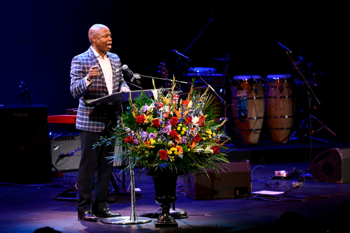 New York City Mayor Eric Adams speaks onstage during the 37th Annual Brooklyn Tribute to Dr. Martin Luther King, Jr. on Jan. 16, 2023 in Brooklyn, New York.