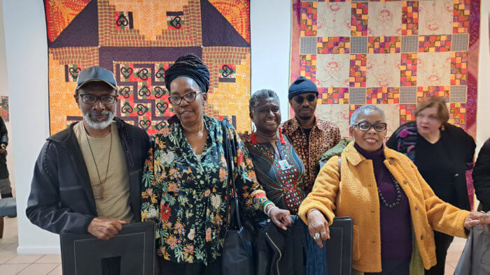 Hon. Ellen Edwards (third from left) with artists and guests.
