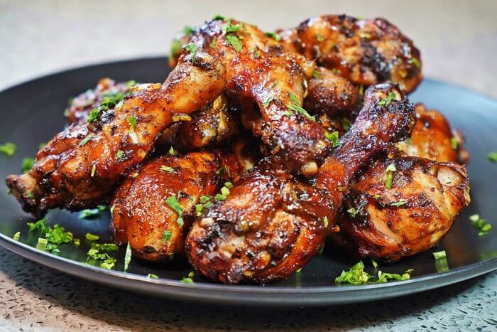 Easy air fryer jerk chicken.