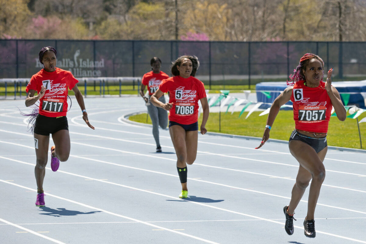 Collegiate athletes compete for academic scholarships at the 2022 Colgate Women’s Games Finals.