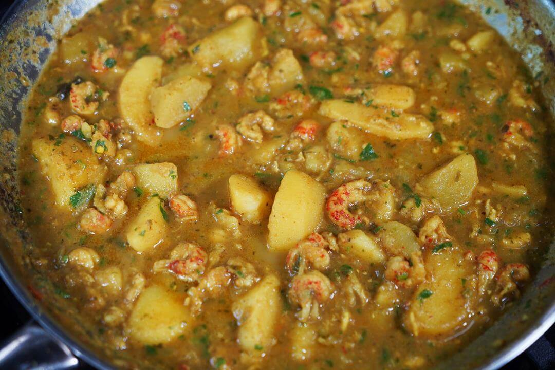 Curry Crayfish with Potato
