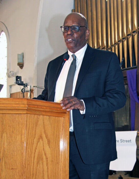 The church's pastor, the Rev. Roger Jackson.