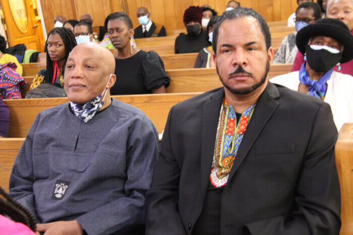 Grenadian professors: Dr. Paul Clement, right, and Prof. Martin Felix. 