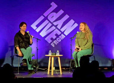 British journalist Angela Saini (left) and writer Nona Willis Aronowitz