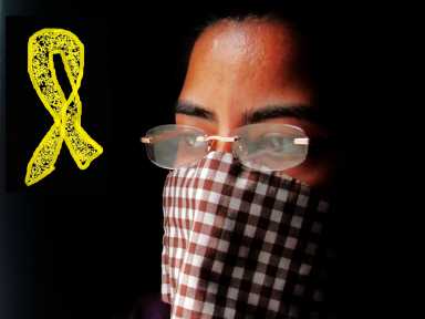 Yellow ribbon, the color of HOPE
