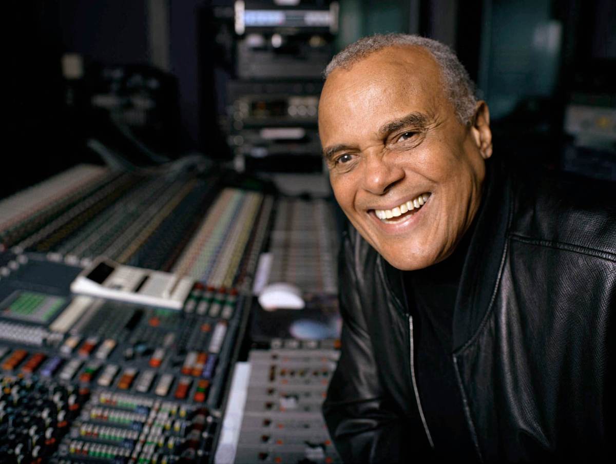FILE - Actor and singer Harry Belafonte poses for a portrait at a New York recording studio, Nov. 1, 2001. Belafonte died Tuesday of congestive heart failure at his New York home. He was 96.