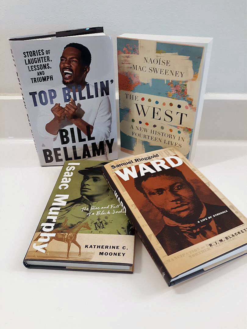 Photo of book covers.