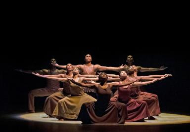 Alvin Ailey American Dance Theater in Alvin Ailey's “Revelations.”
