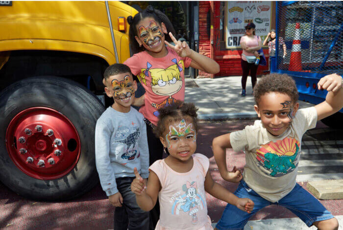 Kids enjoy themselves during the Church Avenue Street Fair.