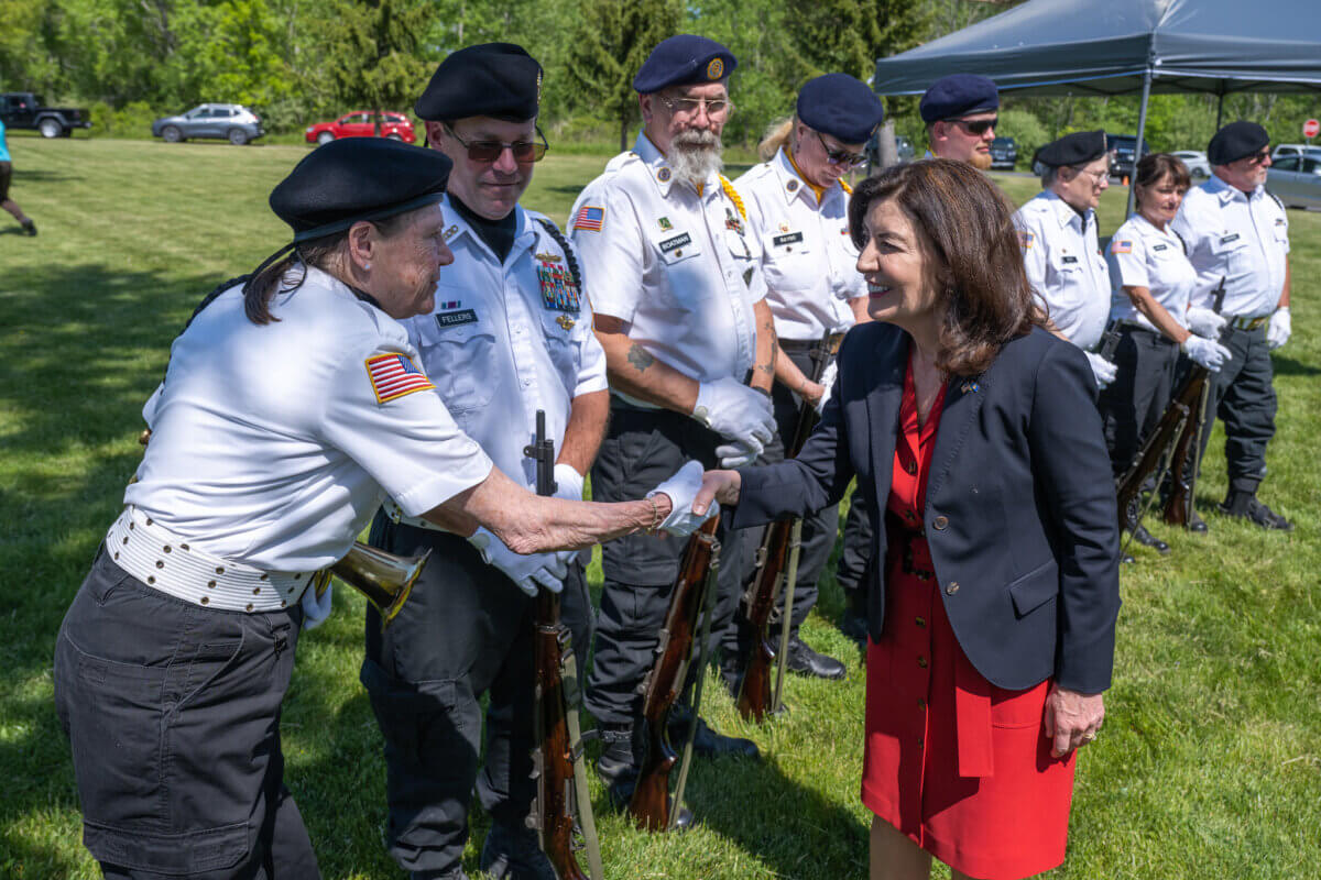 May 29, 2023- Romulus, NY- Governor Kathy Hochul Commemorates opening of New York’s First State Veterans Cemetery with Memorial Day Ceremony.