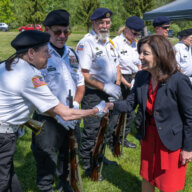 May 29, 2023- Romulus, NY- Governor Kathy Hochul Commemorates opening of New York’s First State Veterans Cemetery with Memorial Day Ceremony.